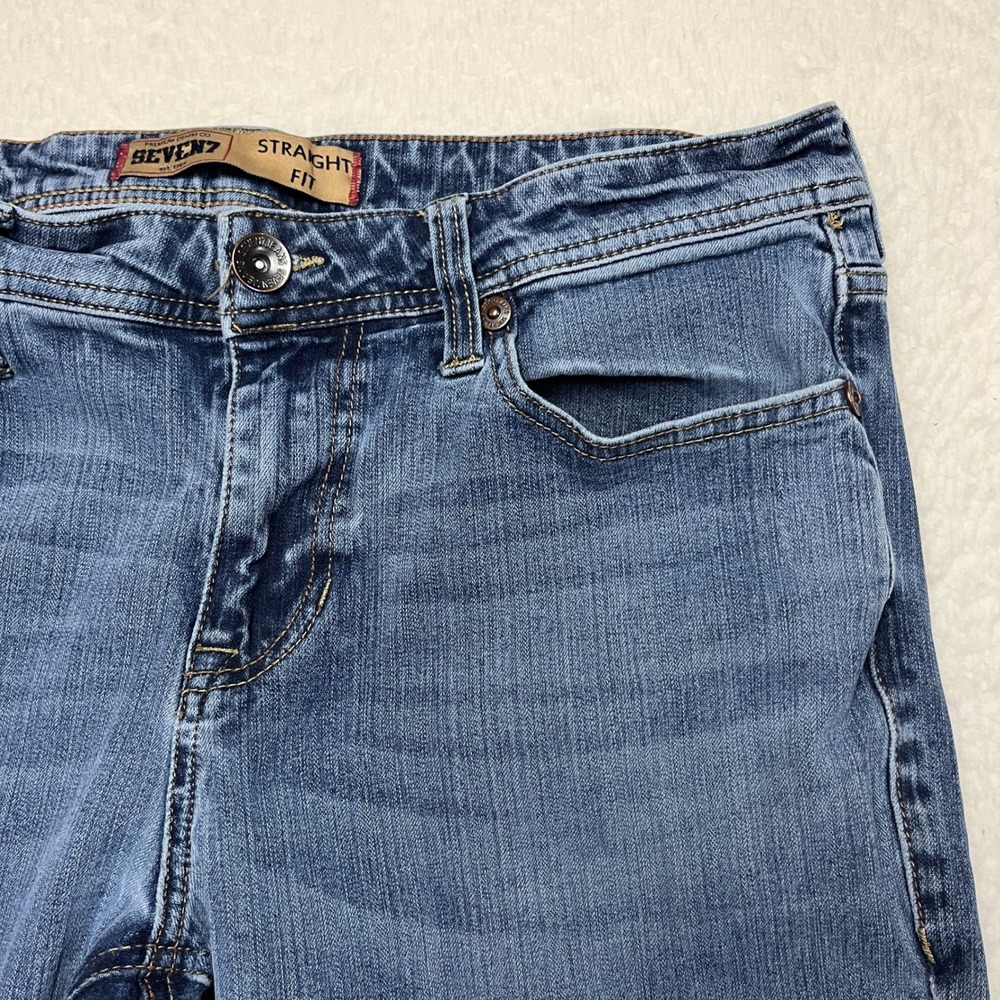 Seven7 Jeans Men 32 x 32 Blue Straight Fit Premium Denim Stretch Casual Pants